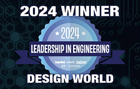 Thank you for voting for us! Design World's Leadership in Engineering 2024 Award