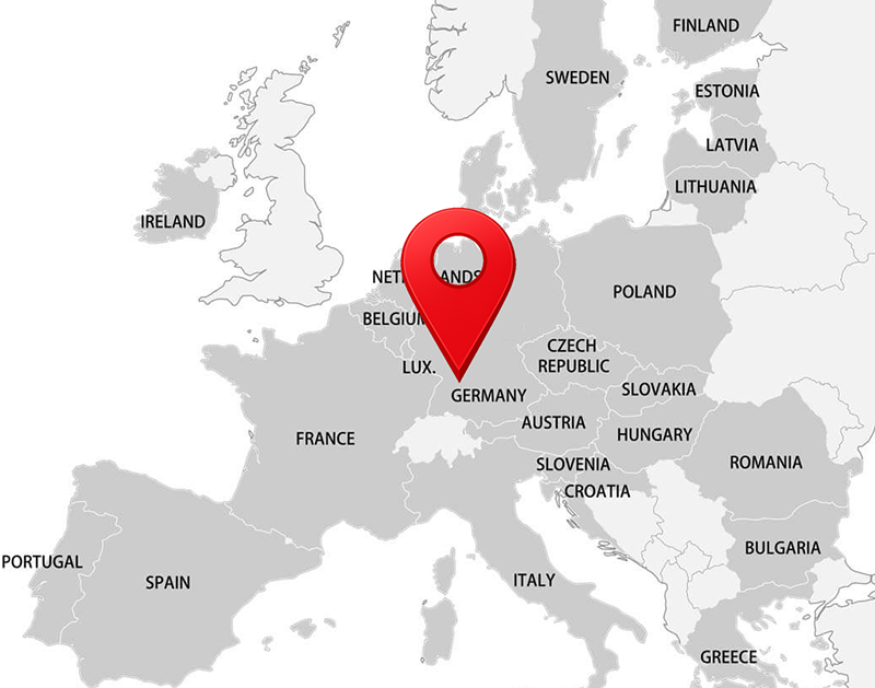 Deutschland-Bürokarte